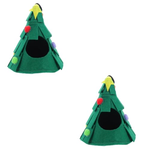 BESPORTBLE 2stücke Hängendes Hamster Nest Im Weihnachtsbaum Design Bequeme Haustier-hängematte Für Kleine Tiere Wie Hamster Ratten Und Chinchillas von BESPORTBLE