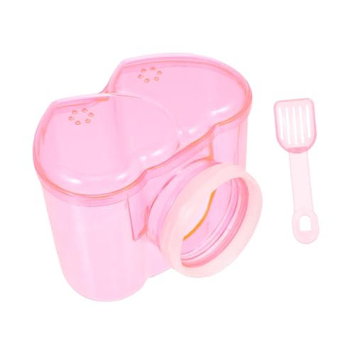 BESPORTBLE 2st Haustier Badezimmer Hamster Rattenbad Bad Sandraum Kleine Tiere Heimtierbedarf Badebehälter Für Haustiere Eichhörnchen Toilette Kleintier Badehaus Badesand Badebecken Rot Acryl von BESPORTBLE