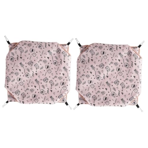 BESPORTBLE 2st Haustier Hängematte Kleines Hängendes Hängemattennest Für Haustiere Haustierbett Hamsterversteck Winterhängematte Für Kleine Haustiere Hamsterschaukelbett Rosa Polyester-TAFT BESPORTBLE 2st Haustier Hängematte Kleines Hängendes Hängemattennest Für Haustiere Haustierbett Hamsterversteck Winterhängematte Für Kleine Haustiere Hamsterschaukelbett Rosa Polyester-TAFT von BESPORTBLE