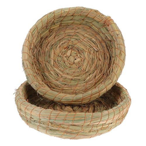 BESPORTBLE 2st Haustier Warmes Nest Hasenbett Taubenzuchtkäfige Haustier Gewebte Grasmatte Vogellaichnest Frettchen-Nest Häschengrashaus Kaninchenbett Häschen Grashaus Stroh Eben Chinchilla BESPORTBLE 2st Haustier Warmes Nest Hasenbett Taubenzuchtkäfige Haustier Gewebte Grasmatte Vogellaichnest Frettchen-Nest Häschengrashaus Kaninchenbett Häschen Grashaus Stroh Eben Chinchilla von BESPORTBLE