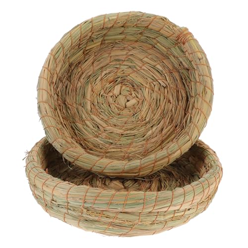 BESPORTBLE 2St Haustier warmes Nest Frettchen-Nest Chinchilla-Nest kleintierspielzeug Toys for small Animals Nest für Chinchillas Ruhematte für Haustiere eben Grasnest Meerschweinchen Hase von BESPORTBLE