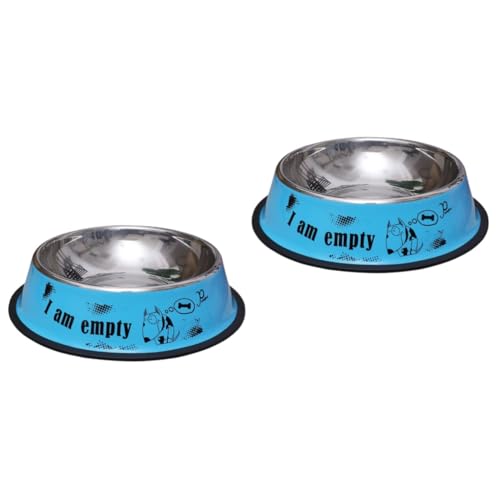 BESPORTBLE 2stücke Stainless Steel Hundenapf Mit Rutschfester Beschichtung Für Futter Wasser Snacks Design Blau Für Große Und Mittelgroße Hunde Doppelwandige Konstruktion Langlebig Und BESPORTBLE 2stücke Stainless Steel Hundenapf Mit Rutschfester Beschichtung Für Futter Wasser Snacks Design Blau Für Große Und Mittelgroße Hunde Doppelwandige Konstruktion Langlebig Und von BESPORTBLE
