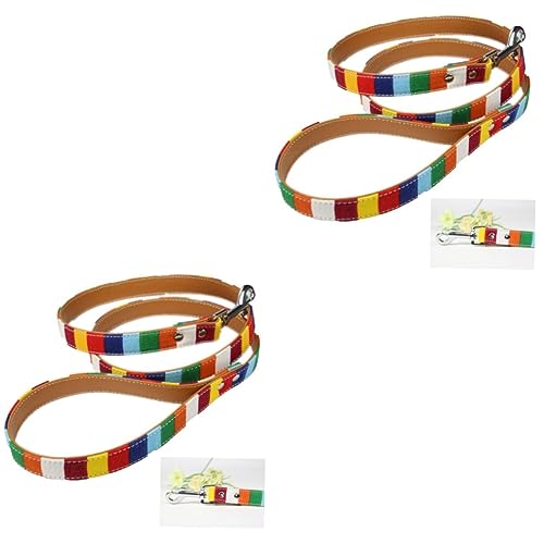BESPORTBLE 2 Stück Regenbogen-Leine Für Das Training Von Haustieren Hundetraining Für Bequeme Und Stabile Tägliche BESPORTBLE 2 Stück Regenbogen-Leine Für Das Training Von Haustieren Hundetraining Für Bequeme Und Stabile Tägliche von BESPORTBLE