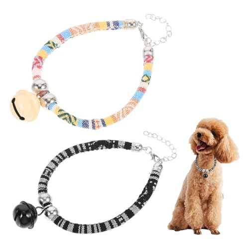 BESPORTBLE 2st Katzenhalsband Futterautomat Für Haustiere Hundepfotenbalsam Katzenhalsbänder Für Mädchenkatzen Katze Halskette Welpen Glockenhalsband Für Katzen Glockenkragen Nylon von BESPORTBLE