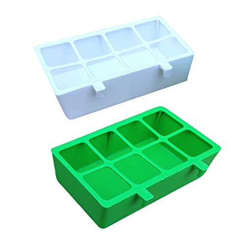 BESPORTBLE 2st Lebensmittelbox Mit Acht Gittern Papageienversorgung Tierfutterbehälter Vogelfutterschalen Für Den Käfig Taubenfutterautomat Geflügelfuttertablett Vogel Wasser Green Pp BESPORTBLE 2st Lebensmittelbox Mit Acht Gittern Papageienversorgung Tierfutterbehälter Vogelfutterschalen Für Den Käfig Taubenfutterautomat Geflügelfuttertablett Vogel Wasser Green Pp von BESPORTBLE