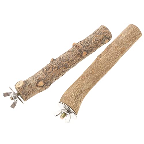 BESPORTBLE Papagei Versorgung 2pcs Verschleiß-beständig Papagei Steht Vogel Sitzstangen Vogel Käfig Dekorative Sticks von BESPORTBLE