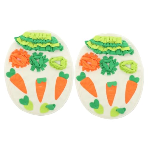 BESPORTBLE 2st Pet Sniffing Pad Hasen-Slow-Feed-Matte Hamsterspielzeug Chinchilla-Spielzeug Waschbarer Runder Teppich Spielmatte Teppich Hunde Fütterungsmatte Welpenspielzeug Hasenmatte Stoff BESPORTBLE 2st Pet Sniffing Pad Hasen-Slow-Feed-Matte Hamsterspielzeug Chinchilla-Spielzeug Waschbarer Runder Teppich Spielmatte Teppich Hunde Fütterungsmatte Welpenspielzeug Hasenmatte Stoff von BESPORTBLE