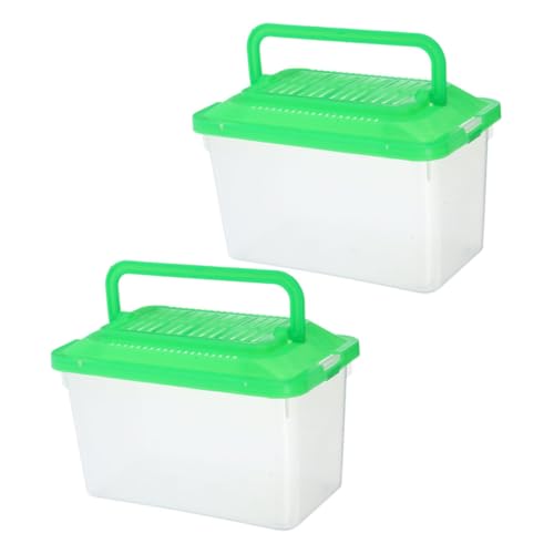 BESPORTBLE 2st Tragbares Aquarium Tierträger Aquarien Groß Mini-reptilienbecken Aus Glas Schildkrötenbecken Aus Kunststoff Fischbecken Mit Deckel Mini-reptilienkäfig Abs Light Green BESPORTBLE 2st Tragbares Aquarium Tierträger Aquarien Groß Mini-reptilienbecken Aus Glas Schildkrötenbecken Aus Kunststoff Fischbecken Mit Deckel Mini-reptilienkäfig Abs Light Green von BESPORTBLE