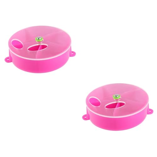 BESPORTBLE 2st Vogelfütterer Futternapf Für Vögel Papageienfutter-Puzzle Kleines Vogelspielzeug Spielzeug Für Sittiche Spielzeug Für Papageien Sittichspielzeug Violett Vogelkäfig Radkuchen von BESPORTBLE