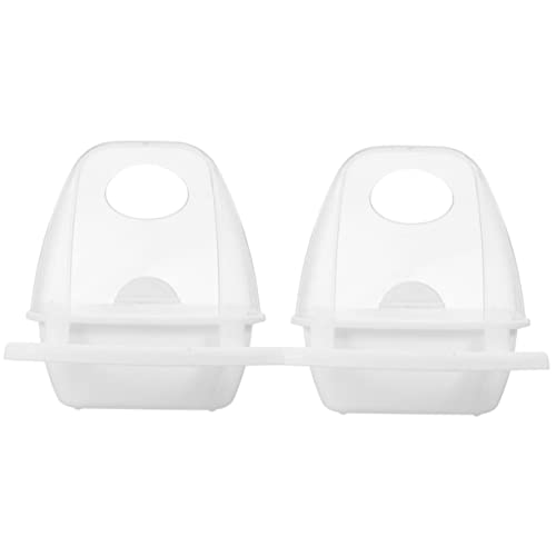 BESPORTBLE 2st Vogelfutterbox Wassernapf Für Vogelfutter Käfig Aufhänger Futternapf Für Vögel Pavillon Haustier Coop Papagei Automatisch Spender Hängende Schale Sittich-Futter Plastik Weiß BESPORTBLE 2st Vogelfutterbox Wassernapf Für Vogelfutter Käfig Aufhänger Futternapf Für Vögel Pavillon Haustier Coop Papagei Automatisch Spender Hängende Schale Sittich-Futter Plastik Weiß von BESPORTBLE