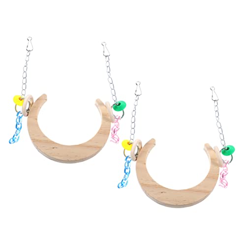 BESPORTBLE Holz Vogel Käfig Decor Sittich Schaukel Spielzeug Mond Form Vogel Sitzstange Für Papageien Sittiche BESPORTBLE Holz Vogel Käfig Decor Sittich Schaukel Spielzeug Mond Form Vogel Sitzstange Für Papageien Sittiche von BESPORTBLE