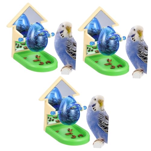 BESPORTBLE 3 STK fehlende Lebensmittelspielzeuge pet Supplies haustierbedarf Leckage von Papageienfutter s Samen Vogelkäfig Haustier Spielzeug Haustier Vogel Spielzeug schmecken Vögel Puzzle von BESPORTBLE