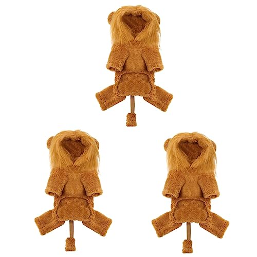 BESPORTBLE 3 STK Haustier Verwandelt Sich in Löwenkleidung Hundeperücken Lustige Hundekostüme Für Hund Hundekleidung Für Kleine Hunde Hündchen Löwenkostü Für Haustier Outfit Golden Flanell BESPORTBLE 3 STK Haustier Verwandelt Sich in Löwenkleidung Hundeperücken Lustige Hundekostüme Für Hund Hundekleidung Für Kleine Hunde Hündchen Löwenkostü Für Haustier Outfit Golden Flanell von BESPORTBLE