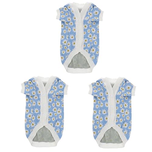 BESPORTBLE 3 STK Pullover Haustierkleidung Kätzchen-Strickjacke Hund Wintermantel Winter-Haustier-Pyjama Hundeweste Overall Für Haustiere Hundebekleidung Winterjacke Für Hunde Stricken Blue BESPORTBLE 3 STK Pullover Haustierkleidung Kätzchen-Strickjacke Hund Wintermantel Winter-Haustier-Pyjama Hundeweste Overall Für Haustiere Hundebekleidung Winterjacke Für Hunde Stricken Blue von BESPORTBLE