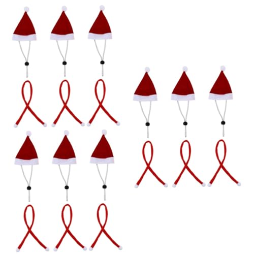 BESPORTBLE 3 Sets Pro Mütze Für Weihnachten Mini-mütze Schal Rot Festliches Haustier-Accessoire Für Mäuse Katzen Schildkröten BESPORTBLE 3 Sets Pro Mütze Für Weihnachten Mini-mütze Schal Rot Festliches Haustier-Accessoire Für Mäuse Katzen Schildkröten von BESPORTBLE