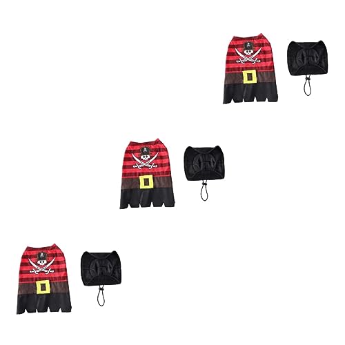 BESPORTBLE 3 Sets Haustier Lustige Anziehsachen Mittelgroße Bis Große Hundekleidung Partystoff Hut Halloween Haustierkostü Piratenstil Kleidung Lustiges Hundekostü BESPORTBLE 3 Sets Haustier Lustige Anziehsachen Mittelgroße Bis Große Hundekleidung Partystoff Hut Halloween Haustierkostü Piratenstil Kleidung Lustiges Hundekostü von BESPORTBLE
