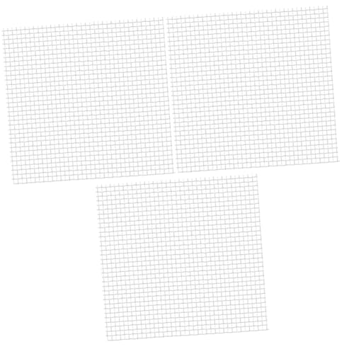 BESPORTBLE 3 Stücke 304 Aquarium Mesh Netting Pad 304 Edelstahl Draht Gras Pflanze Feste Net Aquarium Decor Moos Met 8x8cm Silber von BESPORTBLE