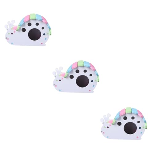 BESPORTBLE 3stücke PVC Hamster Schlafhaus Gemütlicher Schlafplatz Und Spielzeug Für Zwerghamster Mäuse Und Igel Für Kleine Haustiere Mit Vielseitigem Design Und Stabilem Material von BESPORTBLE