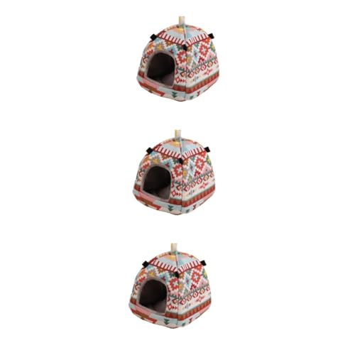 BESPORTBLE 3stücke Guinea Pig Hamster Bett-hängematte Für Winter Warmes Und Gemütliches Nest Für Kleintiere Wie Hamster Eichhörnchen Igel Und Chinchilla Großes Farbenfrohes Design BESPORTBLE 3stücke Guinea Pig Hamster Bett-hängematte Für Winter Warmes Und Gemütliches Nest Für Kleintiere Wie Hamster Eichhörnchen Igel Und Chinchilla Großes Farbenfrohes Design von BESPORTBLE