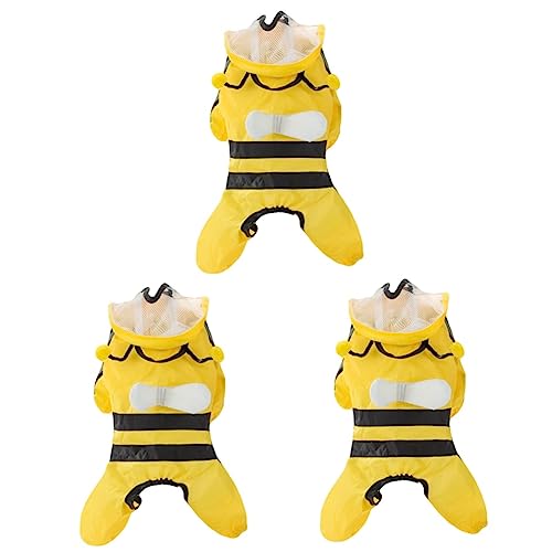 BESPORTBLE 3stücke Wasserdichter Pet Bee Shaped Regenmantel Mit Kapuze Stylischer Hunderegenmantel Für Kleine Und Mittelgroße Hunde Einfach Zu Reinigen Verstellbare Passform Praktischer BESPORTBLE 3stücke Wasserdichter Pet Bee Shaped Regenmantel Mit Kapuze Stylischer Hunderegenmantel Für Kleine Und Mittelgroße Hunde Einfach Zu Reinigen Verstellbare Passform Praktischer von BESPORTBLE