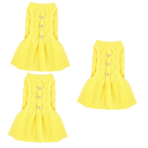 BESPORTBLE 3 Stück Haustier Zweibeiner Kleidung Haustier Frühlingspullover Welpen Wollkleid Katze Kleid Haustier Pullover Kleid BESPORTBLE 3 Stück Haustier Zweibeiner Kleidung Haustier Frühlingspullover Welpen Wollkleid Katze Kleid Haustier Pullover Kleid von BESPORTBLE