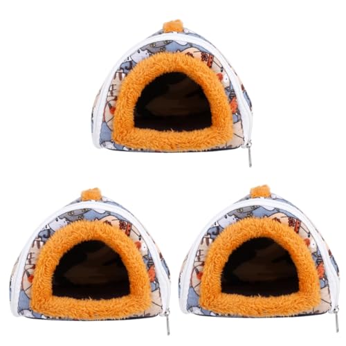 BESPORTBLE 3stücke Pet Hamster Cavy House Bed Warmes Nest Für Hamster Meerschweinchen Und Kleine Haustiere Strapazierfähigem Material Gemütlicher Rückzugsort Für Haustiere von BESPORTBLE