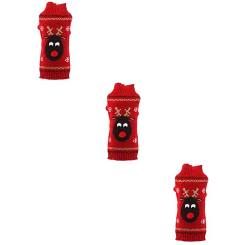 BESPORTBLE 3 Stück Haustierpullover Hundekleidung Welpenkleidung Hundepullover Haustier Weihnachtskleidung BESPORTBLE 3 Stück Haustierpullover Hundekleidung Welpenkleidung Hundepullover Haustier Weihnachtskleidung von BESPORTBLE
