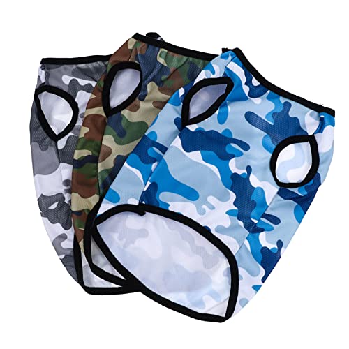 BESPORTBLE Haustier Camouflage Shirt Welpenweste Aus Polyester Hundeoberteil Modische Hundebekleidung BESPORTBLE Haustier Camouflage Shirt Welpenweste Aus Polyester Hundeoberteil Modische Hundebekleidung von BESPORTBLE
