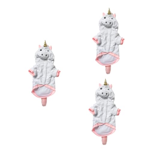 BESPORTBLE Einhorn Hund 3 Stück Hundekleidung Hundemantel Haustierkleidung Haustier Party Kostü Party Hundetuch Haustier Party Kleidung von BESPORTBLE
