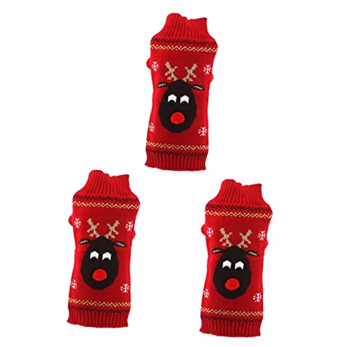 BESPORTBLE 3 Stück Hundepullover Haustierpullover Hundekleidung Haustier Weihnachtskleidung Welpenkleidung BESPORTBLE 3 Stück Hundepullover Haustierpullover Hundekleidung Haustier Weihnachtskleidung Welpenkleidung von BESPORTBLE