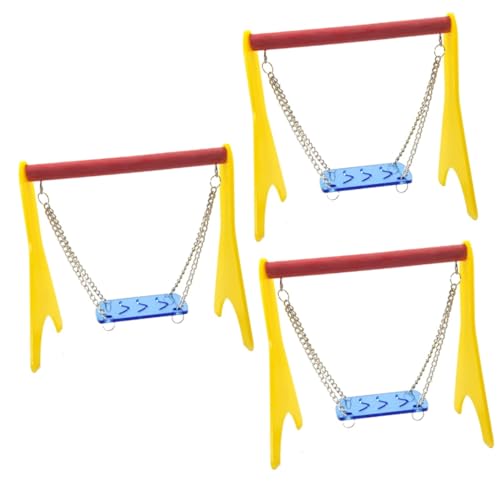 BESPORTBLE 3stücke Swing Toy Für Hamster Ratten Und Kleine Vögel Sicheres Und Unterhaltsames Spielzeug Mit Buntem Design Für Käfige Und Spielstände von BESPORTBLE