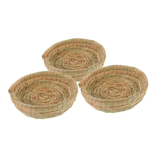 BESPORTBLE Bettmatte Strohgewebtes Nest Zartes Hamsternest Entzückendes Rattennest Käfig-hamsternest BESPORTBLE Bettmatte Strohgewebtes Nest Zartes Hamsternest Entzückendes Rattennest Käfig-hamsternest von BESPORTBLE