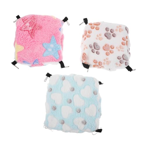 BESPORTBLE 3 Stück Teiliges Hamster Hängematten Doppellagige Kuschelhängematte aus Weichem Plüsch Wärmender Schlafsack für Zuckergleiter Eichhörnchen und Kleine Haustiere Vielseitig und BESPORTBLE 3 Stück Teiliges Hamster Hängematten Doppellagige Kuschelhängematte aus Weichem Plüsch Wärmender Schlafsack für Zuckergleiter Eichhörnchen und Kleine Haustiere Vielseitig und von BESPORTBLE
