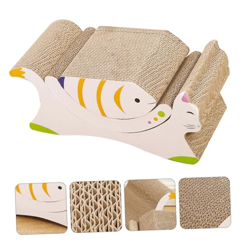 BESPORTBLE 3 Stück Wellpapier Kätzchen Kratzspielzeug Katze Kaukratzer Khaki Katzenkratzbretter Kratzbrett BESPORTBLE 3 Stück Wellpapier Kätzchen Kratzspielzeug Katze Kaukratzer Khaki Katzenkratzbretter Kratzbrett von BESPORTBLE