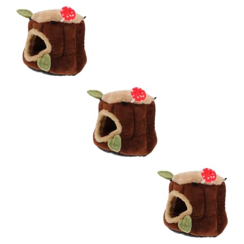 BESPORTBLE 3 Stück Zwergkaninchen Baumwollnest Zartes Hamsterversteck Hamsternest Stabiles Hamsterversteck Zartes Chinchilla Haushalts Chinchilla Warmes Hamsterversteck von BESPORTBLE