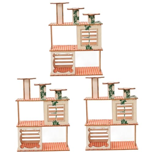 BESPORTBLE 3 Teiliges Hamster Klettergerüst Rattenversteck Aus Holz Rattenzubehör Große Villa Versteck Für Haustiere Rattenhaus Aus Holz Hamsterversteck Aus Holz Zartes BESPORTBLE 3 Teiliges Hamster Klettergerüst Rattenversteck Aus Holz Rattenzubehör Große Villa Versteck Für Haustiere Rattenhaus Aus Holz Hamsterversteck Aus Holz Zartes von BESPORTBLE