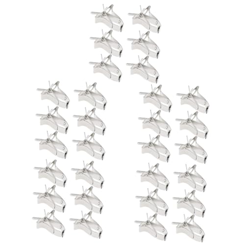 BESPORTBLE 30stücke Edelstahl Vogel-futterclips Teilig Für Obst Und Gemüse Praktische Befestigung Für Vogelkäfige Futterabfall Einfache Installation Für Kleine Haustiere Wie Papageien von BESPORTBLE