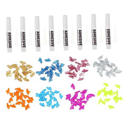 BESPORTBLE 320 STK Nagelset Für Haustiere Krallenkappe Für Katzen Nagelkappen Aus Vinyl Für Katzen Pfoten Für Katzen Nagelkappen Für Katzen Kätzchen Nagelkappen Colorful Kieselgel von BESPORTBLE