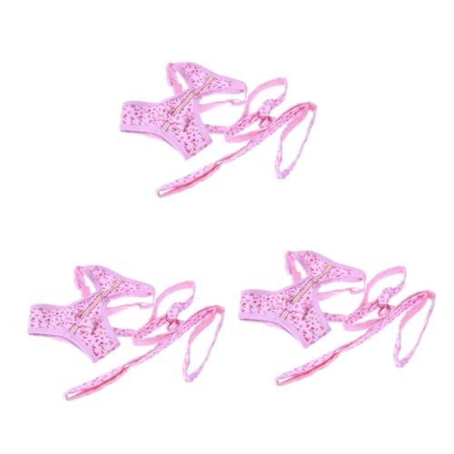 BESPORTBLE 3St Brustgurt für Hunde verstellbares hundegeschirr Trageschlaufe für kleine Hunde Haustier Geschirr Riemen für Haustierbedarf hundegurt hundelaufband Brustgurt für Haustiere Rosa von BESPORTBLE