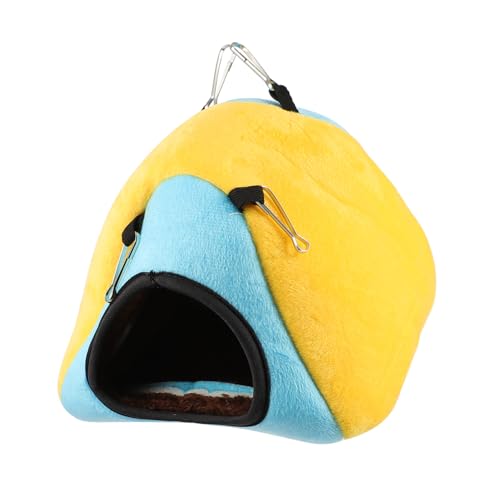 BESPORTBLE 3St Hamster Baumwollnest Tierbett Hamster käfig nagerhaus Faltbare Hamster-Winterhütte meerschweinchen höhle Hamster warmes Haustier warmes Nachahmung super weich Yellow von BESPORTBLE