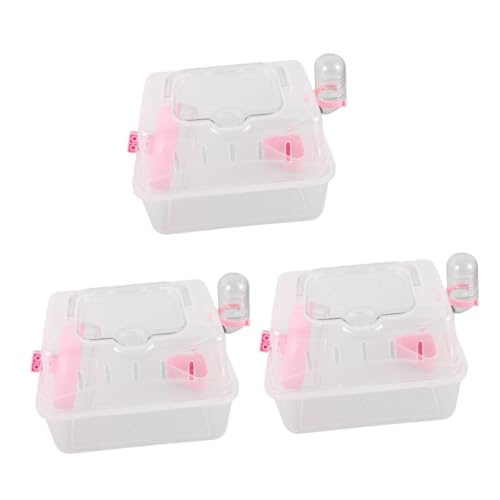 BESPORTBLE 3St Hamsterkäfig Hamster Käfig hamsterzubehör Hamsterpflege Hamsterstall Frettchen Kleiner Träger Tragbare Transportbox für Hamster Meerschweinchen Hamsterfall Mäusekäfig Plastik BESPORTBLE 3St Hamsterkäfig Hamster Käfig hamsterzubehör Hamsterpflege Hamsterstall Frettchen Kleiner Träger Tragbare Transportbox für Hamster Meerschweinchen Hamsterfall Mäusekäfig Plastik von BESPORTBLE