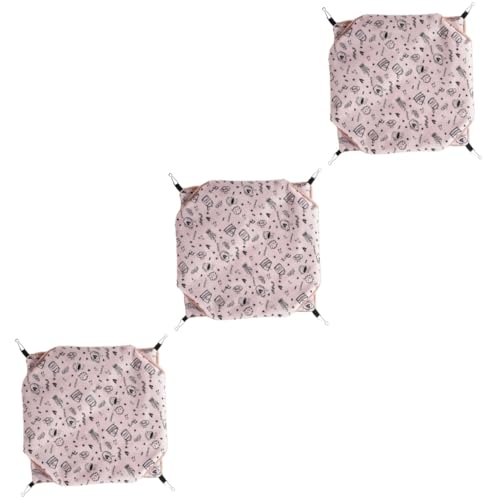 BESPORTBLE 3St Haustier Hängematte Hamster hängematte hamsterbett Kätzchenspielzeug Käfige für Kleintiere Plüschtier Spielzeuge Guinea Spielzeug Zubehör für Meerschweinchen kleines Haustier von BESPORTBLE