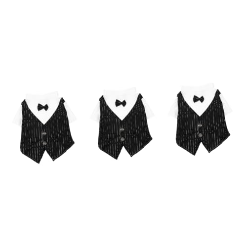 BESPORTBLE 3St Haustieranzug Kleidung Kostüme für Hunde Smokinghemd für Haustiere Hemd für Hunde Dog Costume hundekostüme hochzeitskleid Hundehemd formeller Anzug für Hunde Polyester Black BESPORTBLE 3St Haustieranzug Kleidung Kostüme für Hunde Smokinghemd für Haustiere Hemd für Hunde Dog Costume hundekostüme hochzeitskleid Hundehemd formeller Anzug für Hunde Polyester Black von BESPORTBLE