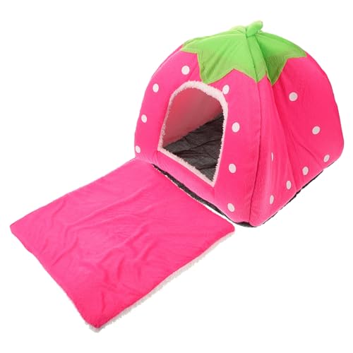 BESPORTBLE 3St Haustierbett Jurtenzelt Haustierzelt Hamster-Reisekäfig Kuppelzelt entfernbare für Haustiere pet Bed haustierfeldbett petbett hundehaus Bett Haustier warmes Rosa von BESPORTBLE