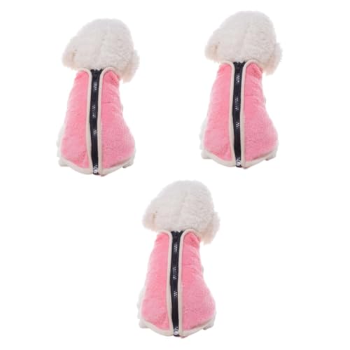 BESPORTBLE 3St Haustierkleidung mit Reißverschluss Haustiermantel weihnachtshundeoutfit Modejacke Fleecejacke Welpenpullover Winterjacken hundemantel Haustierweste Haustier-Hoodie Rosa BESPORTBLE 3St Haustierkleidung mit Reißverschluss Haustiermantel weihnachtshundeoutfit Modejacke Fleecejacke Welpenpullover Winterjacken hundemantel Haustierweste Haustier-Hoodie Rosa von BESPORTBLE