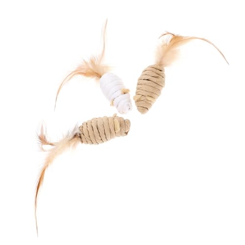 BESPORTBLE 3St Katze- - Katzenspielzeug Mäuse Interaktives Katzenspielzeug Katzenrad Interactive cat Toy Kitten Cartoon-Katzenspielzeug für Haustiere Feder BESPORTBLE 3St Katze- - Katzenspielzeug Mäuse Interaktives Katzenspielzeug Katzenrad Interactive cat Toy Kitten Cartoon-Katzenspielzeug für Haustiere Feder von BESPORTBLE
