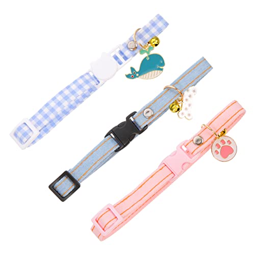 BESPORTBLE 3St Katzenhalsband Kitten Haustieraccessoire Haustierzubehör Katze Kragen dekorative Katzenhalsbänder Hundehalsband Baumwolle Polyester BESPORTBLE 3St Katzenhalsband Kitten Haustieraccessoire Haustierzubehör Katze Kragen dekorative Katzenhalsbänder Hundehalsband Baumwolle Polyester von BESPORTBLE