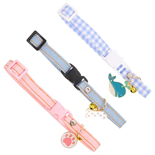 BESPORTBLE Schickes Katzenhalsband Kätzchenhalsband Zubehör Katzenhalsband Glöckchen Bequem und Hautfreundlich von BESPORTBLE