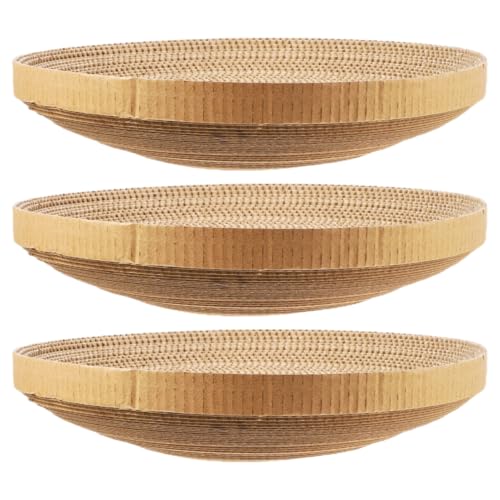 BESPORTBLE 3St Katzennest aus Wellpappe Katzenbetteinlage aus Pappe, rund Verklumpung Band katzenkratzmatte kratzmatte für Katzen lustiger Kratzbaum Verschleißfester Katzenkratzer Papier BESPORTBLE 3St Katzennest aus Wellpappe Katzenbetteinlage aus Pappe, rund Verklumpung Band katzenkratzmatte kratzmatte für Katzen lustiger Kratzbaum Verschleißfester Katzenkratzer Papier von BESPORTBLE