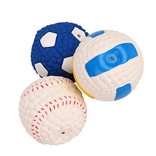 BESPORTBLE 3St Kinderspielzeug aus Latex Interaktives Hundespielzeug knisterndes Hundespielzeug interaktives knete Ballspielzeug Spielzeugball zur Zahnreinigung Emulsion von BESPORTBLE